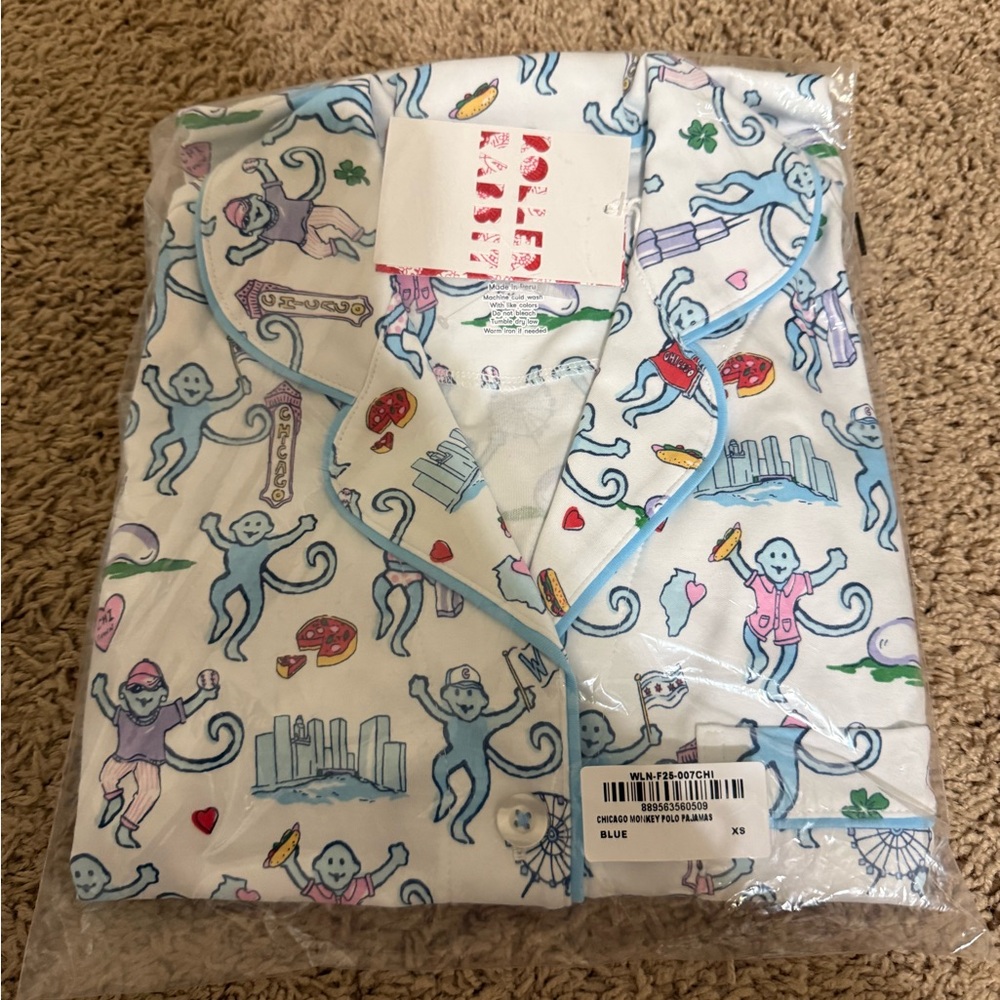 Chicago Roller Rabbit Short Sleeve Pajama Set